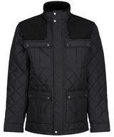 Padbury diamond quilt jacket - Black