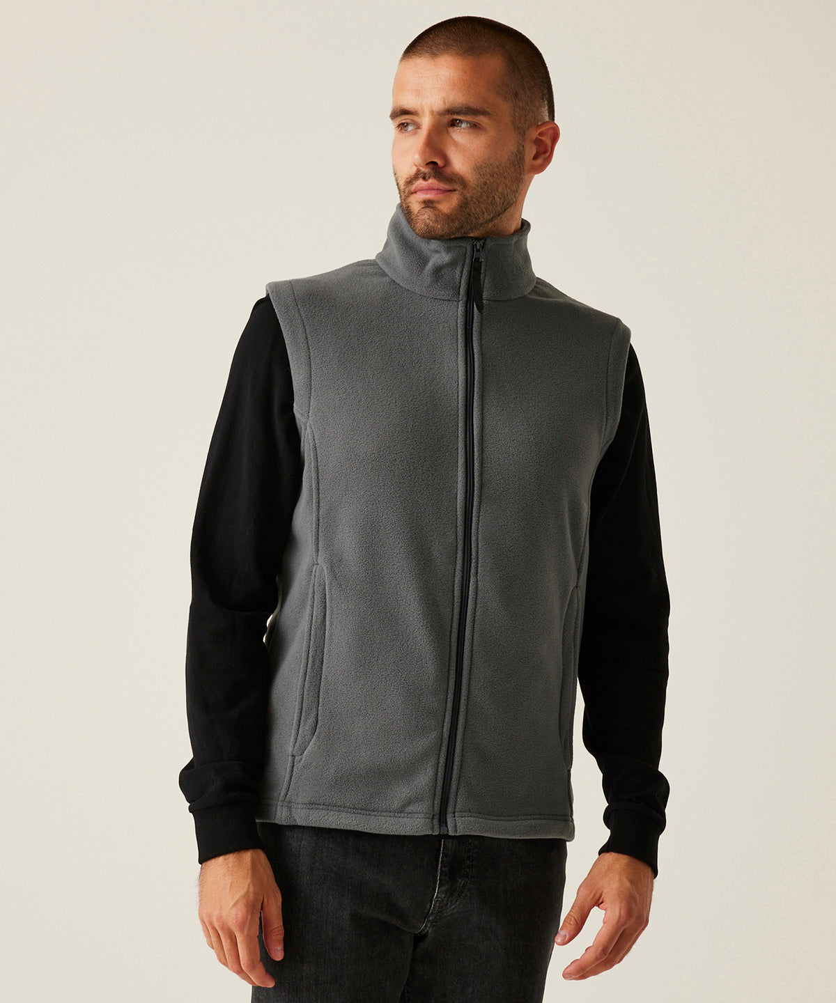 Microfleece bodywarmer - Seal Grey