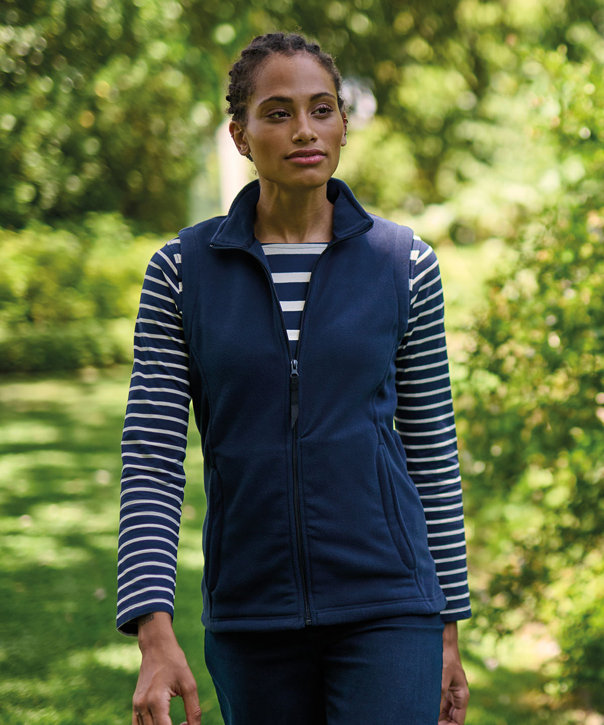 Women's microfleece bodywarmer - Dark Navy