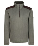 Holbeck half zip fleece - Dark Khaki