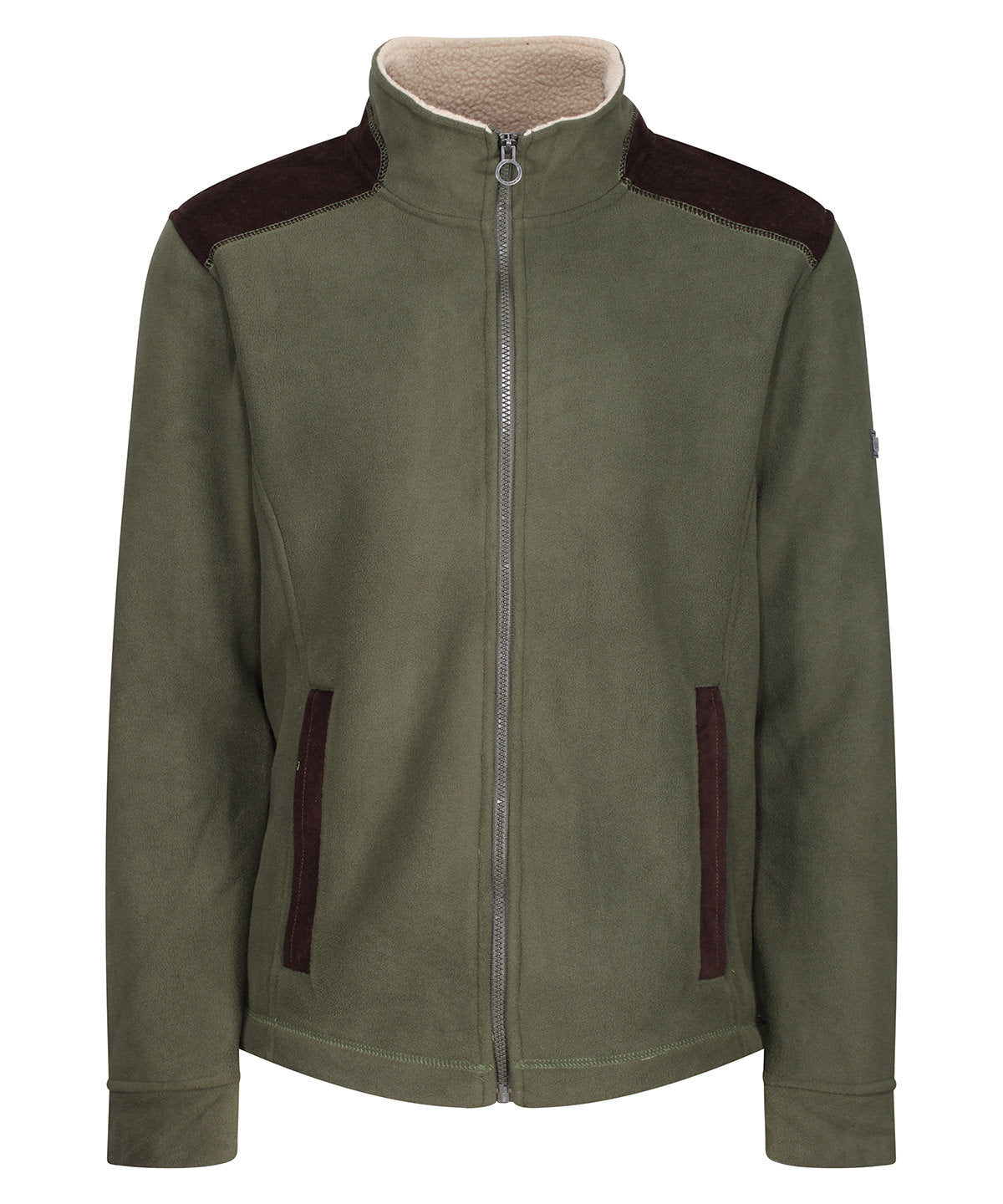 Faversham full-zip fleece - Dark Khaki