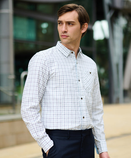 Tattersall check shirt - Blue