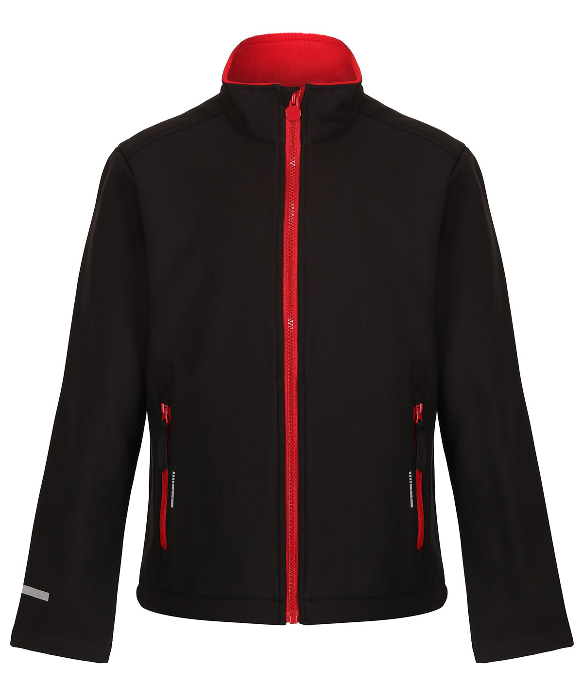 Kids Ablaze softshell jacket - Black/Classic Red