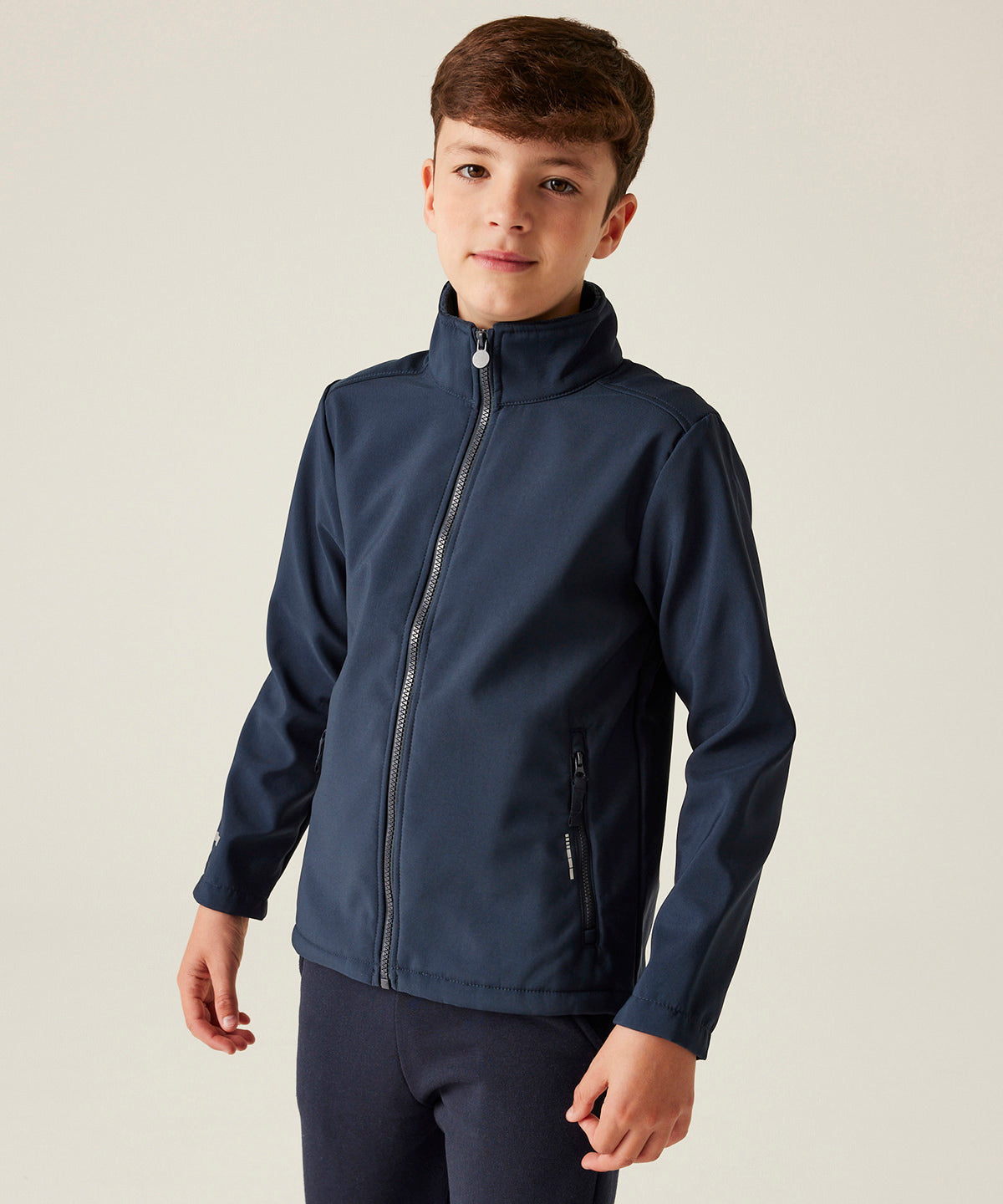 Kids Ablaze softshell jacket - Black/Classic Red