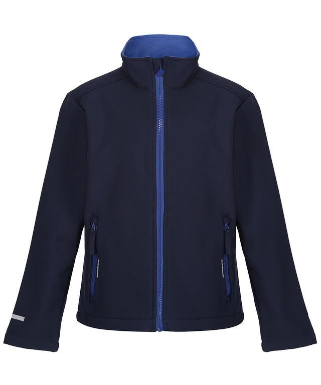 Kids Ablaze softshell jacket - Navy/New Royal