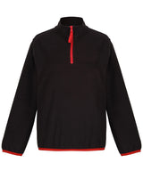 Kids half-zip microfleece - Black/Classic Red