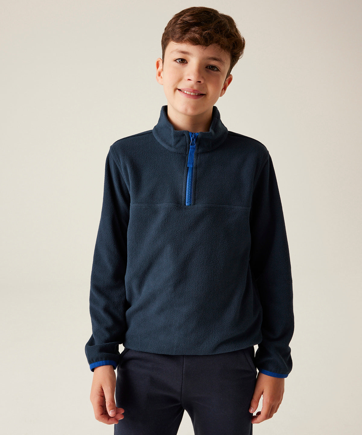 Kids half-zip microfleece - New Royal/Navy