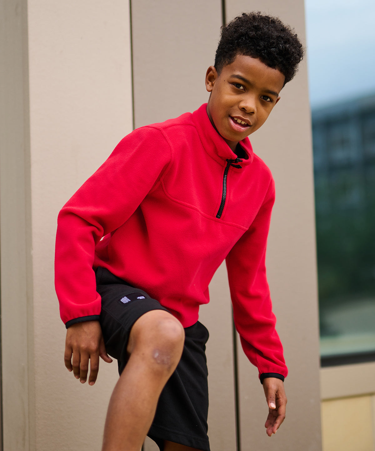 Kids half-zip microfleece