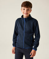 Kids full-zip microfleece - Seal Grey/Black