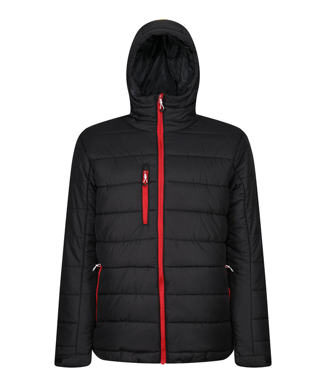 Navigate thermal hooded jacket - Black/Classic Red