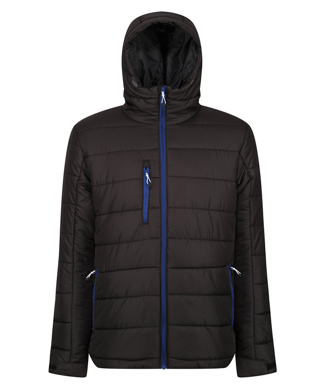 Navigate thermal hooded jacket - Black/New Royal