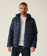 Navigate thermal hooded jacket - Navy/French Blue