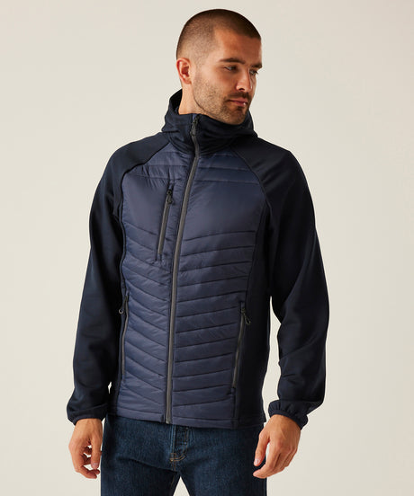 Navigate hybrid hooded jacket - Navy/French Blue