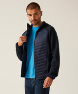 Navigate hybrid hooded jacket - Black/Classic Red