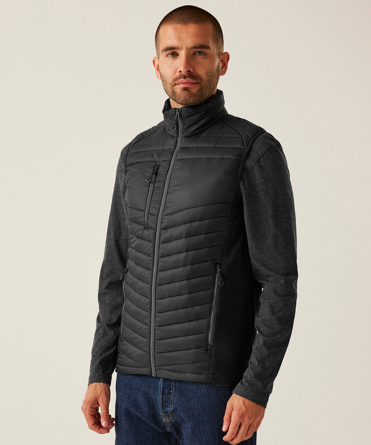 Navigate hybrid bodywarmer - Black/Seal