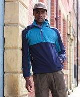 Regatta - Vintage overhead anorak - Black/Strong Blue