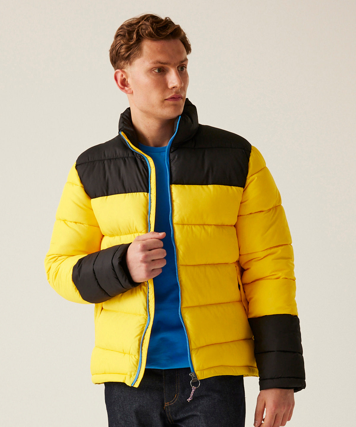 Vintage puffer jacket - Solar/Black