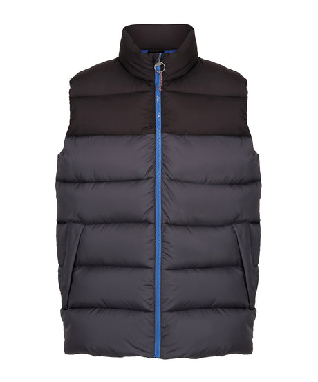 Vintage puffer vest - Seal Grey/Black