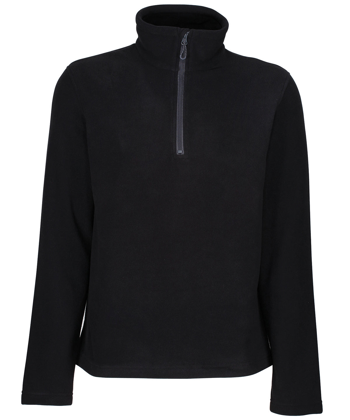 Honestly made recycled half zip fleece - Black