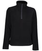 Honestly made recycled half zip fleece - Black