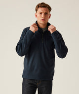 Honestly made recycled half zip fleece - Navy