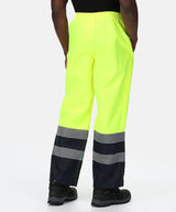 Regatta - Hi-vis pro overtrousers - Orange/Navy