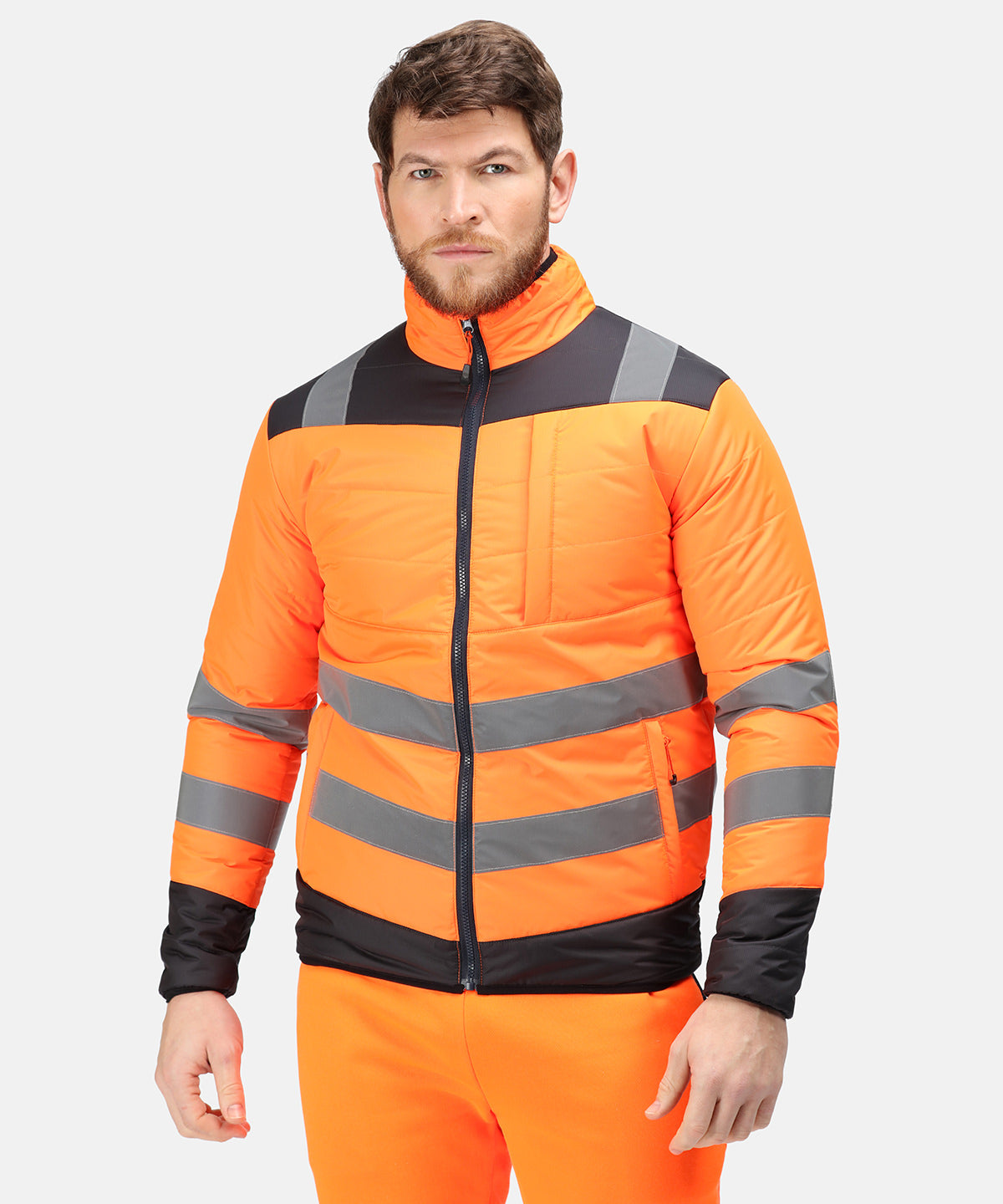 Regatta - Pro hi-vis thermal jacket - Yellow/Navy