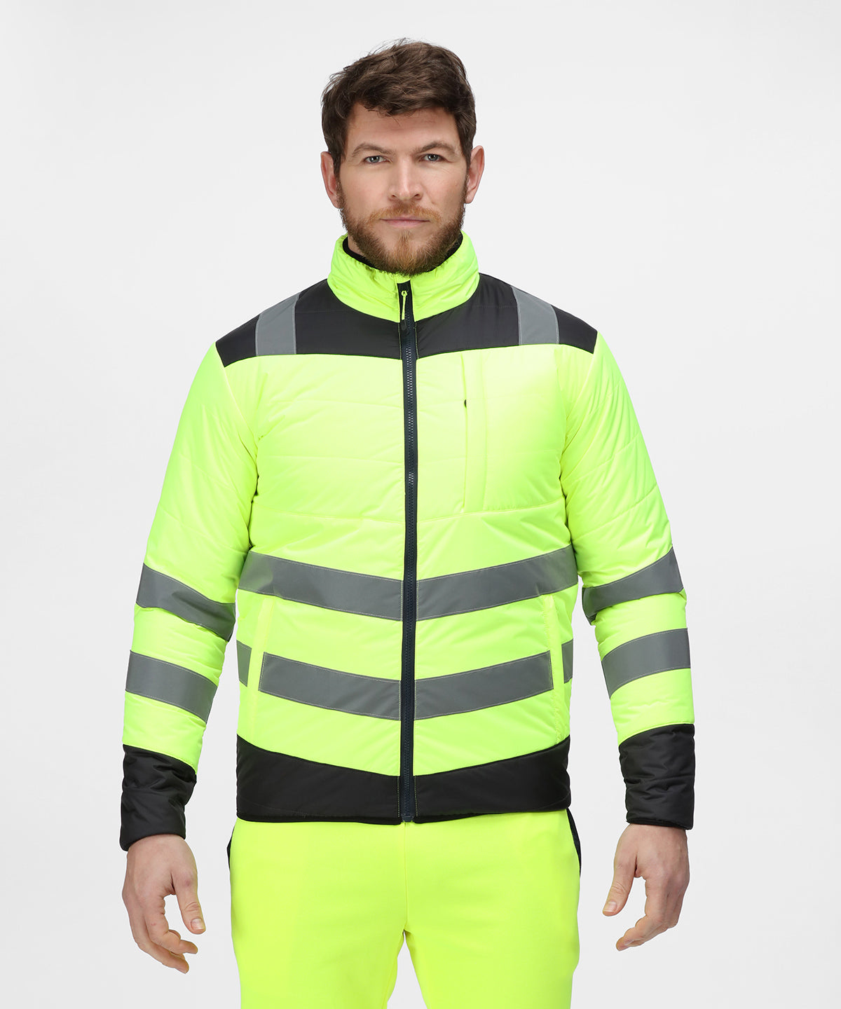 Regatta - Pro hi-vis thermal jacket - Yellow/Navy