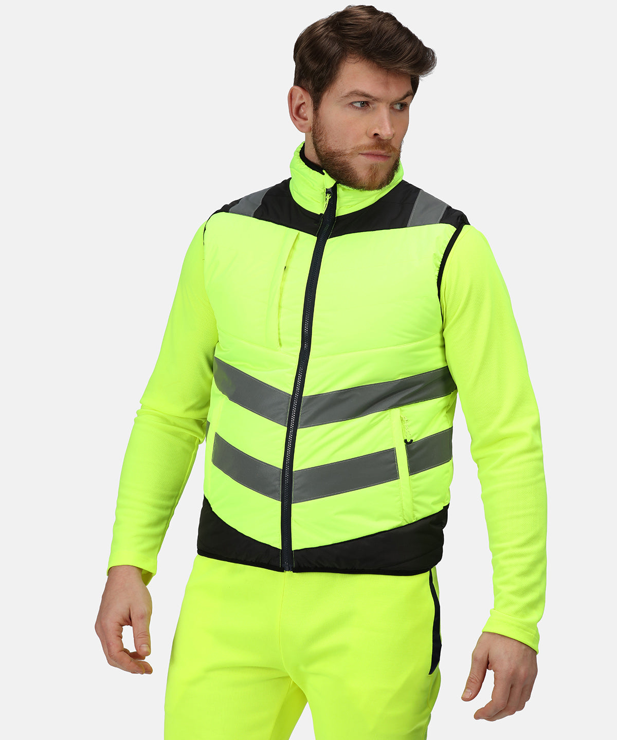 Regatta - Pro hi-vis thermal bodywarmer - Yellow/Navy