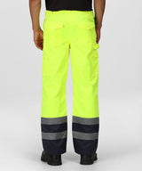 Regatta - Pro hi-vis cargo trousers - Orange/Navy