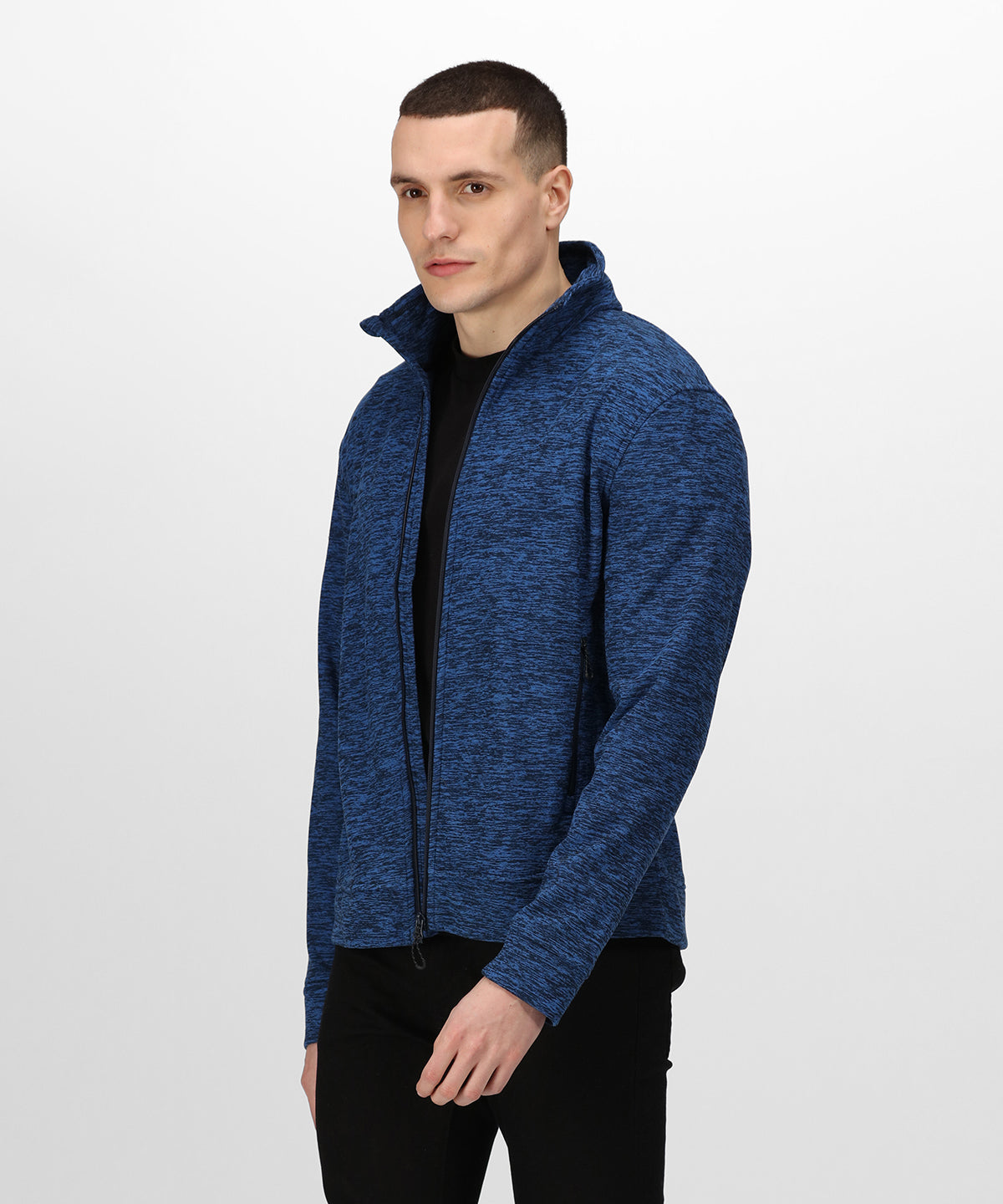 Thornly full-zip marl fleece