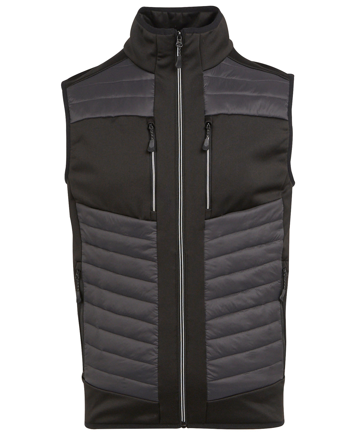 E-Volve unisex thermal hybrid bodywarmer - Ash/Black