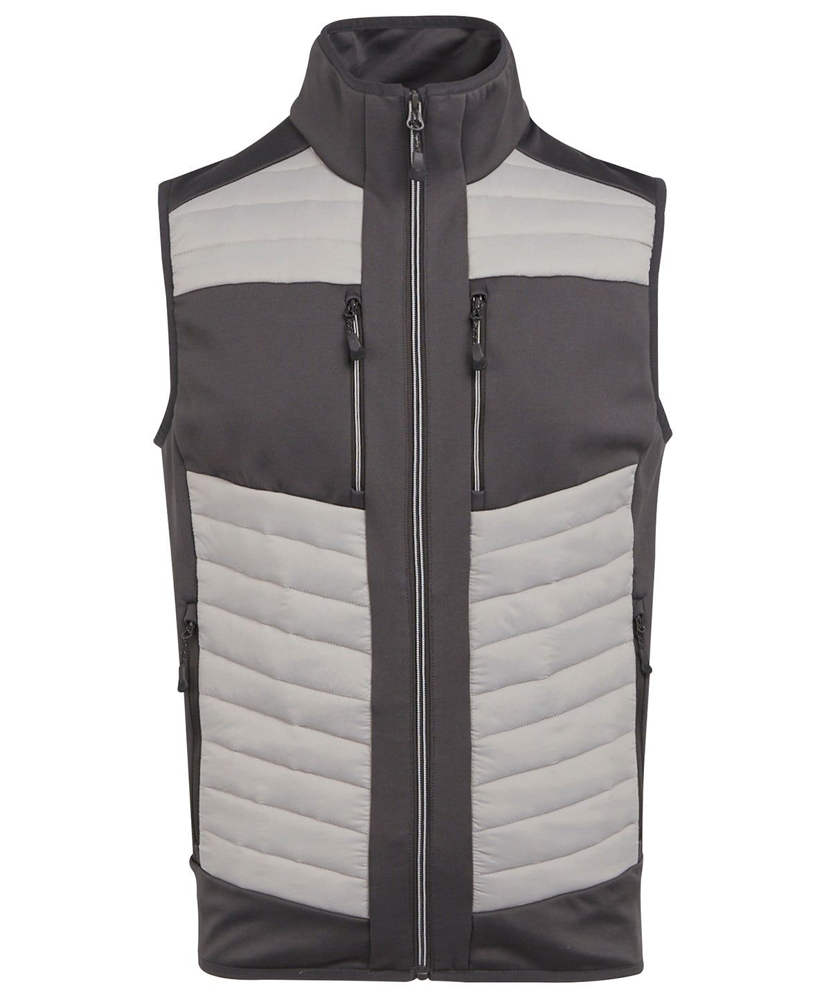 E-Volve unisex thermal hybrid bodywarmer - Mineral Grey/Ash