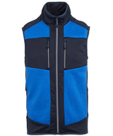 E-Volve unisex knit-effect stretch bodywarmer - Strong Blue/Navy