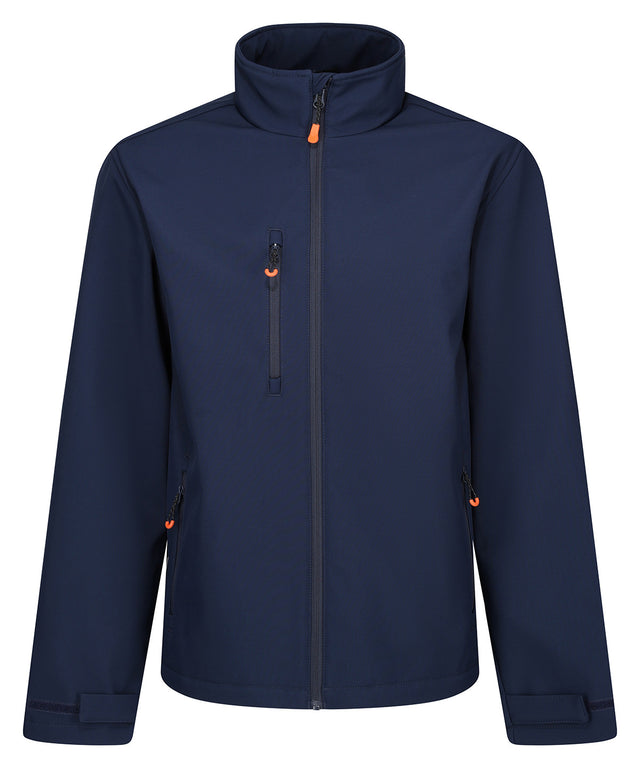 Thermogen Powercell 5000 heated softshell jacket - Navy/Magma