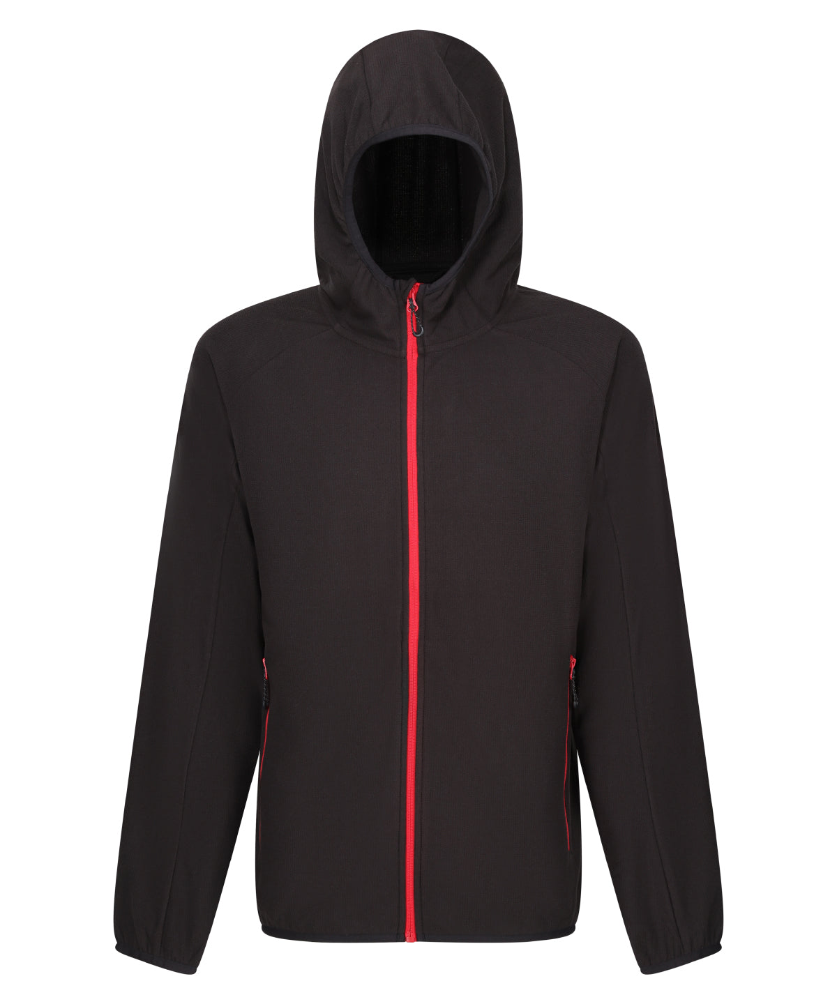 Navigate full zip-fleece - Black/Classic Red