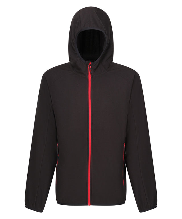 Navigate full zip-fleece - Black/Classic Red