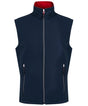 Ascender 2-layer softshell bodywarmer - Navy/Classic Red