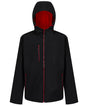 Navigate 2-layer hooded softshell jacket - Black/Classic Red