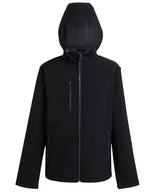 Navigate 2-layer hooded softshell jacket - Black/Seal