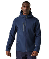 Navigate 2-layer hooded softshell jacket - Navy/French Blue