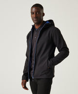 Navigate 2-layer hooded softshell jacket - Black/Classic Red