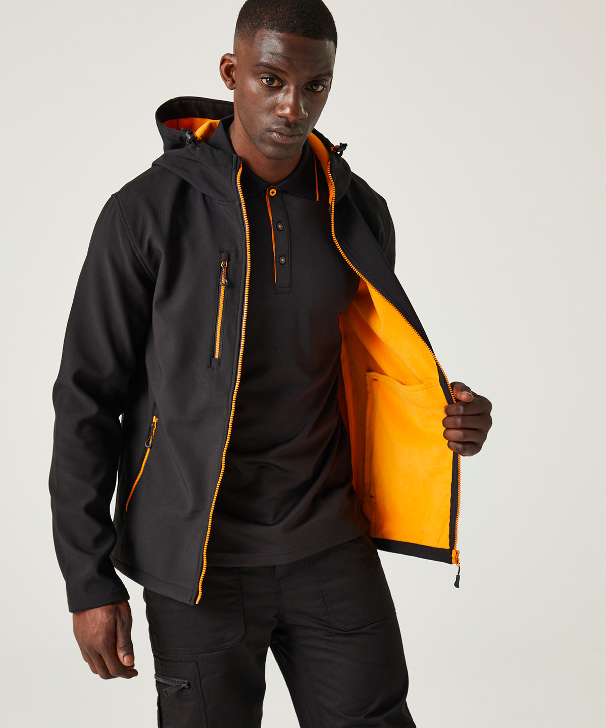 Navigate 2-layer hooded softshell jacket