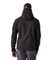 Navigate 2-layer hooded softshell jacket - Black/Orange Pop