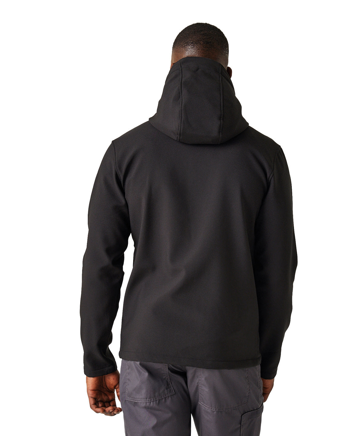 Navigate 2-layer hooded softshell jacket - Black/New Royal