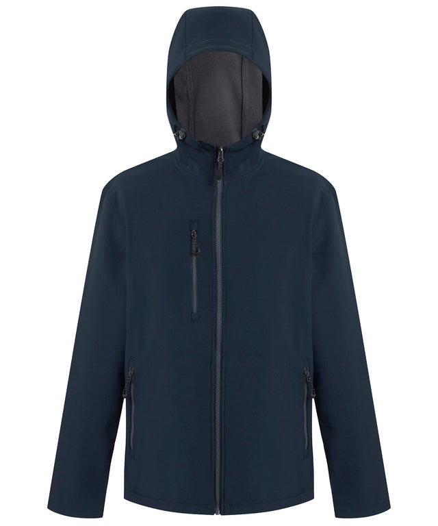 Navigate 2-layer hooded softshell jacket - Navy/Seal