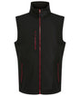 Navigate 2-layer softshell bodywarmer - Black/Classic Red