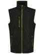 Navigate 2-layer softshell bodywarmer - Black/Lime