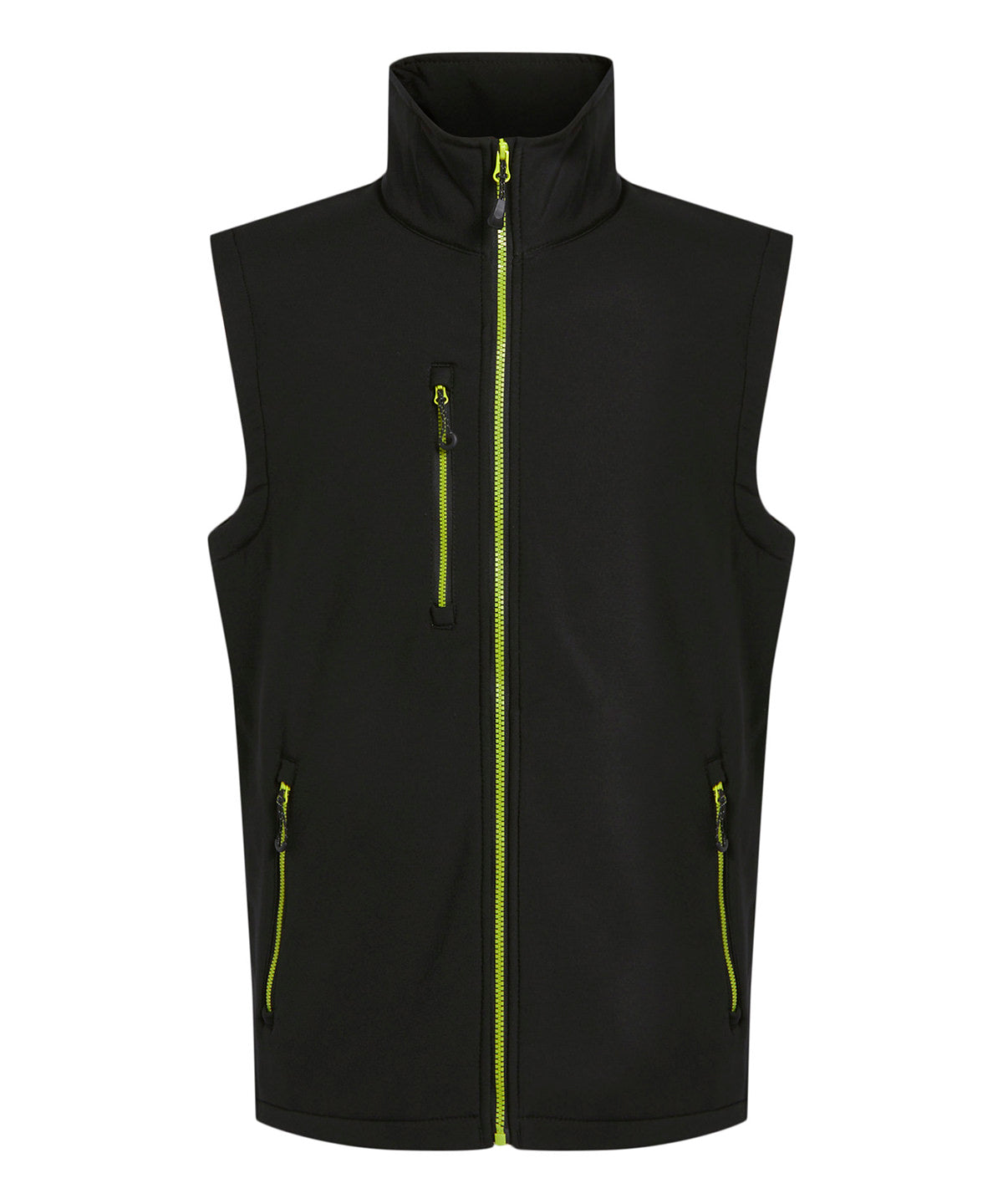 Navigate 2-layer softshell bodywarmer - Black/Lime