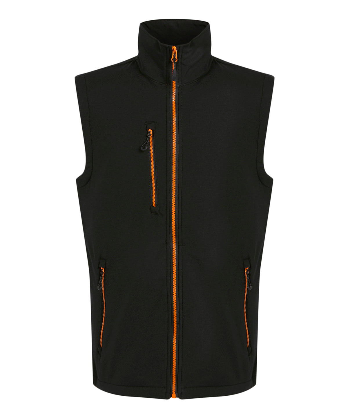 Navigate 2-layer softshell bodywarmer - Black/Orange Pop